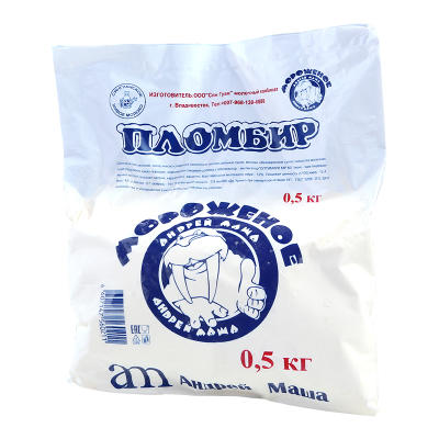 俄罗斯海象冰淇淋原味500g袋 商品图4