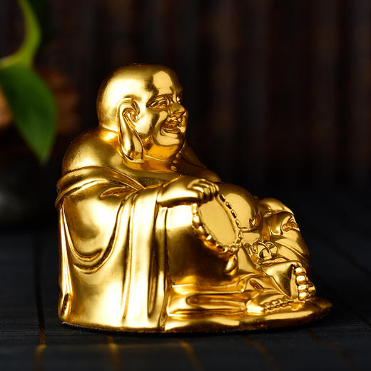 金陵金箔 弥勒佛汽车摆件车内创意饰品 商品图2