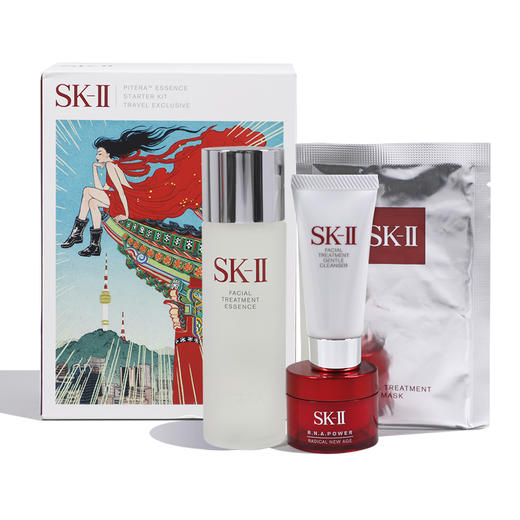 SK-II/sk-ii/sk2 护肤套装 入门体验旅行四件套 洁面面膜神仙水面霜【CDF】 商品图6