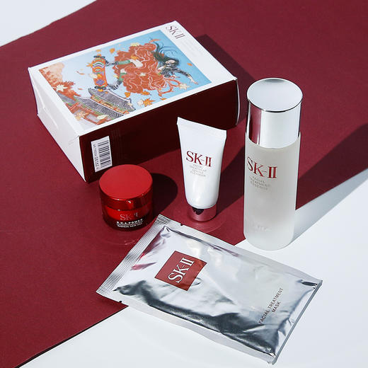 SK-II/sk-ii/sk2 护肤套装 入门体验旅行四件套 洁面面膜神仙水面霜【CDF】 商品图1