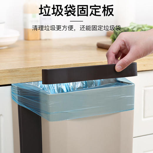 【抖音推荐 不用弯腰的垃圾桶！】创意可折叠挂式垃圾桶  节约空间 家用车载厨房多用垃圾桶 商品图2