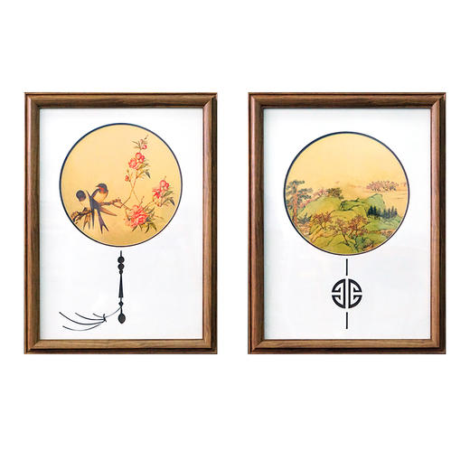 金陵金箔山水花鸟金箔画 商品图1