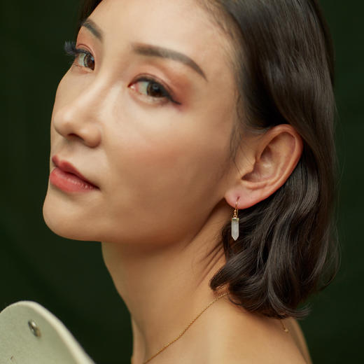 醍醐 一箭钟情 天然粉水晶 爱情之石 项链 耳饰 套装 商品图2