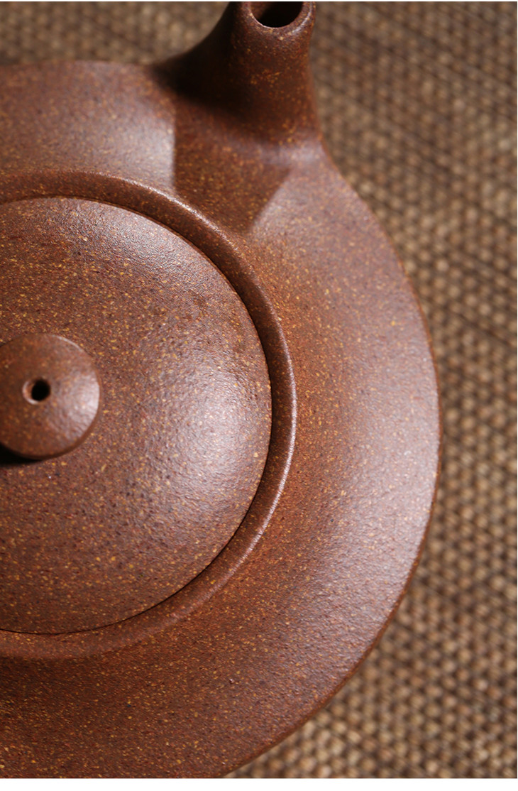 卡口汉扁壶桃花泥珍贵泥料高工作品