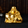 金陵金箔 弥勒佛汽车摆件车内创意饰品 商品缩略图4
