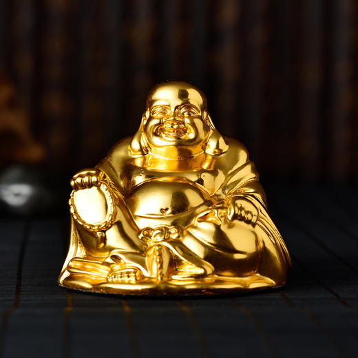 金陵金箔 弥勒佛汽车摆件车内创意饰品 商品图4