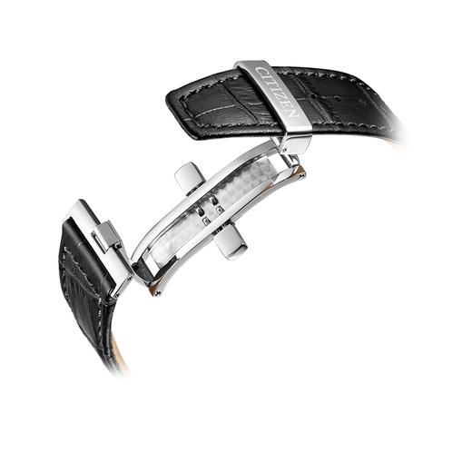 西铁城日本官方正品皮带正装商务光动能多局电波男表CB0150-11A 商品图3