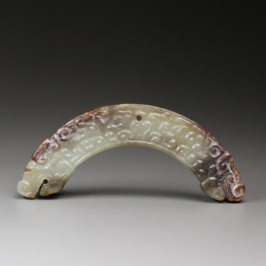 春秋虺纹双首龙玉珩