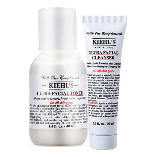 【圣诞节礼物】科颜氏（Kiehl's）高保湿霜经典小套装（面霜50ml+中样*2）化妆品套装 礼盒中样随机 商品图3