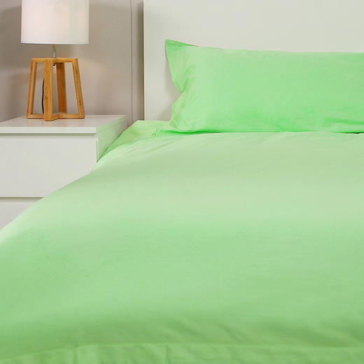 维也纳定制 | AB面全棉贡缎四件套 果绿色/卡其色（尺寸可选） 商品图2