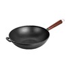 铸味 | 34cm平底珐琅炒锅 老式家用生铁锅 单柄+单耳铸铁锅 商品缩略图0