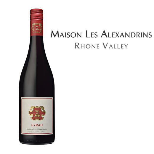 亚历士赞歌酒庄亚历斯红葡萄酒, 罗纳河谷 法国 Maison Les Alexandrins Syrah, Rhone Valley France 商品图0