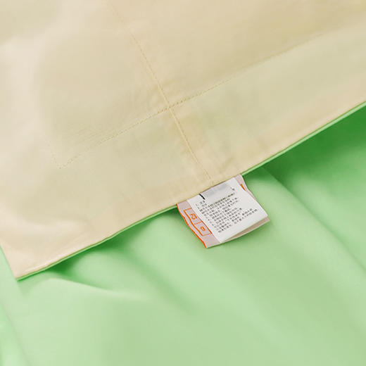 维也纳定制 | AB面全棉贡缎四件套 果绿色/卡其色（尺寸可选） 商品图4