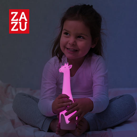 荷兰ZAZU长颈鹿新生婴儿睡眠安抚小夜灯usb数据线充电手电筒 商品图0