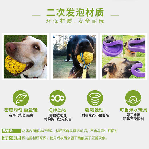 EVA 实心球 黄球迷彩球宠物玩具大小号 商品图2