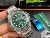 N劳li士潜航者翠绿绿水鬼116610LV镶钻欧美版.V12终极版，瑞士2836机芯，蓝宝石镜面，316l实心精钢，纯水刀切割，拉丝处理，圈口银粉装刻度，精钢表带，自动机械机芯，男士手表，密底 商品缩略图3