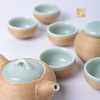 八头翠玉竹编茶具 商品缩略图0