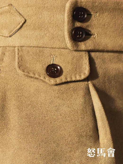 Hardy Minnis Eskdale Moleskin 鼹鼠皮高克重棉卡其色裤装 商品图5