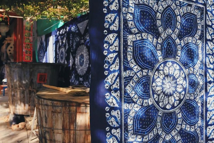 民族风大理白族扎染工艺渔夫帽棒球帽户外遮阳帽