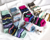 现货 THS 12.27-无 必囤单品 彩色波浪纹 针织袜 四色可选 均码  CU303 商品缩略图0