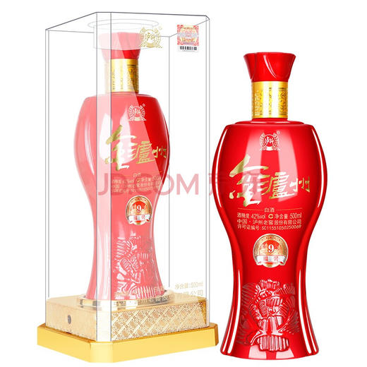 【推荐】清仓 泸州老窖股份公司出品52度金泸州福装9送礼酒水 500ml*6瓶 商品图2