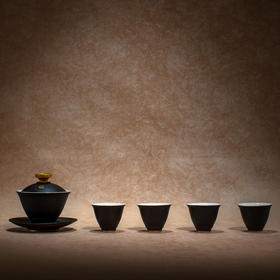 【茶器】王子和山黑釉茶器/成品率不到30%