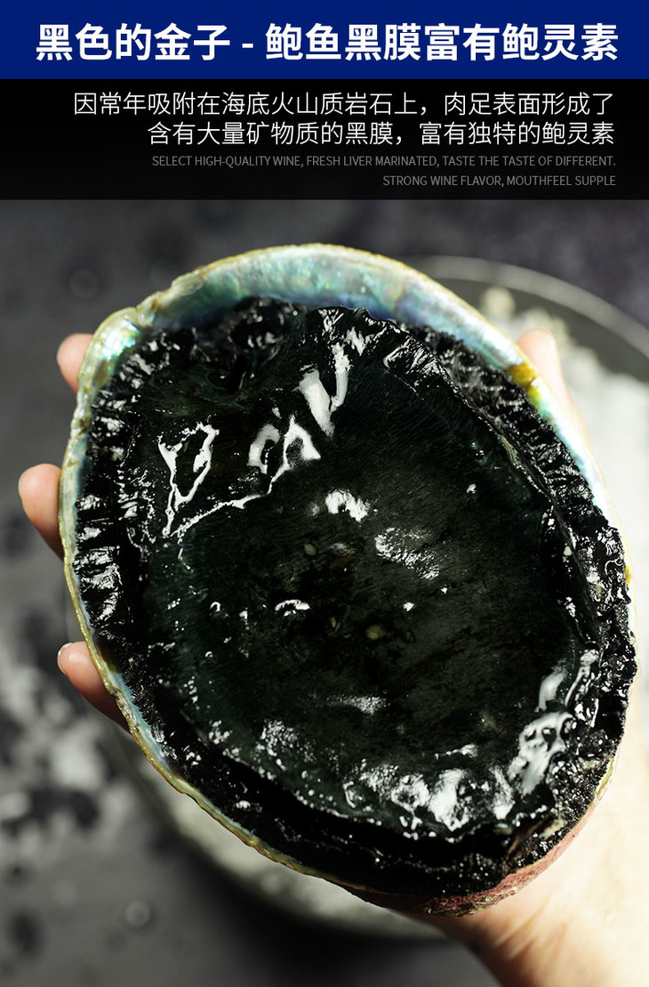 新西兰野生黑金鲍320元斤产地新西兰