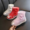 SH-703秋冬新款女童靴子儿童绣花棉鞋 商品缩略图2