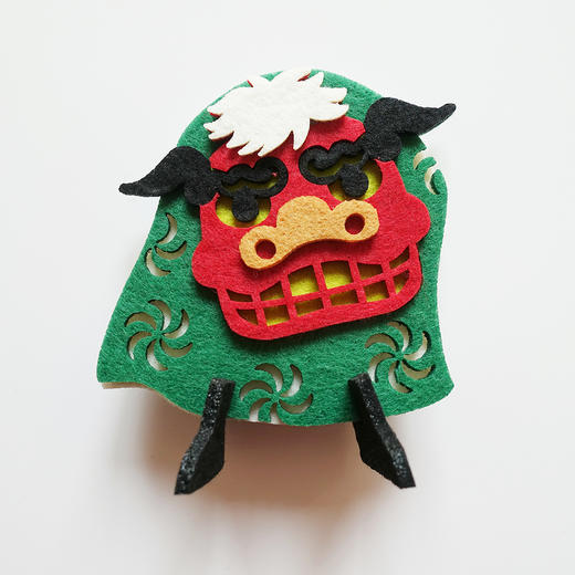 HUJI祤集摆件风の花舞狮 商品图0