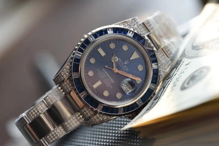 l力士潜h者 submariner 帝皇定制版蓝幽灵— 表