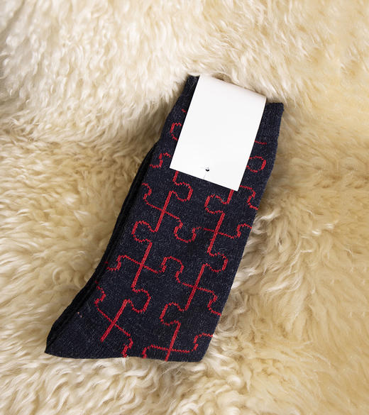 THS 12.27-无 必囤单品 迷宫印花 针织袜 四色可选  均码 CU227 商品图5