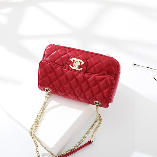 YG-028新款时尚小香风菱格链条包 商品图1