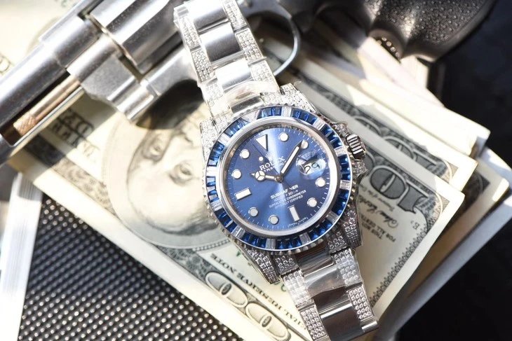 l力士潜h者 submariner 帝皇定制版蓝幽灵— 表