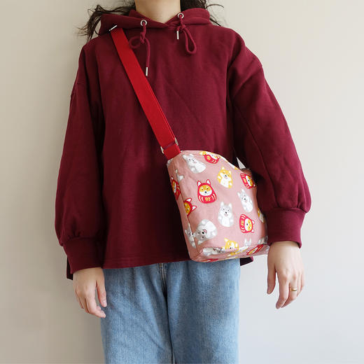 HUJI祤集Sling斜挎包风の花柴犬达摩蛋 商品图1