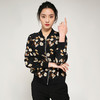 丁摩 真丝印花棒球服春款外套上衣桑蚕丝开衫上衣20-95A DB599 商品缩略图0