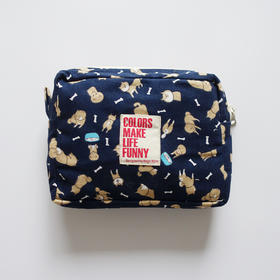 HUJI祤集Motley收纳包插画柴柴和骨头