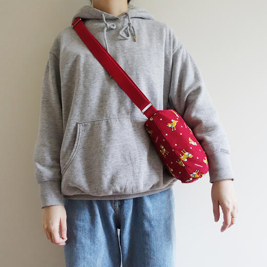 HUJI祤集Sling斜挎包插画围脖小柴 商品图1