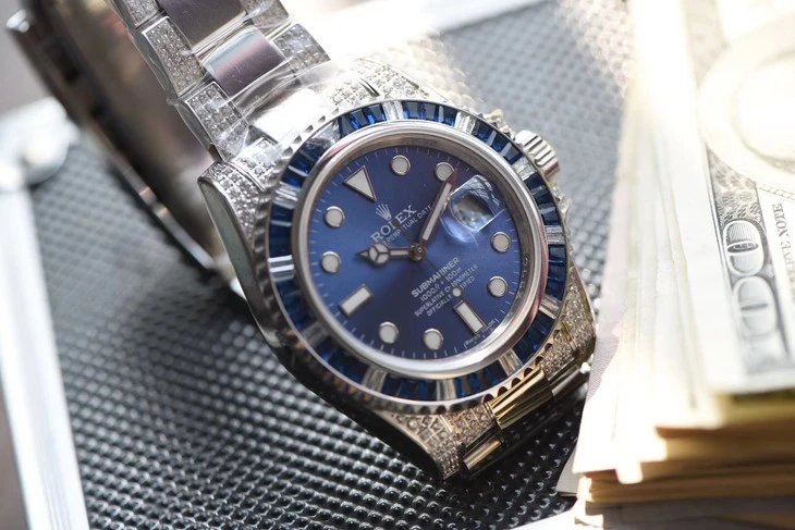 l力士潜h者 submariner 帝皇定制版蓝幽灵— 表