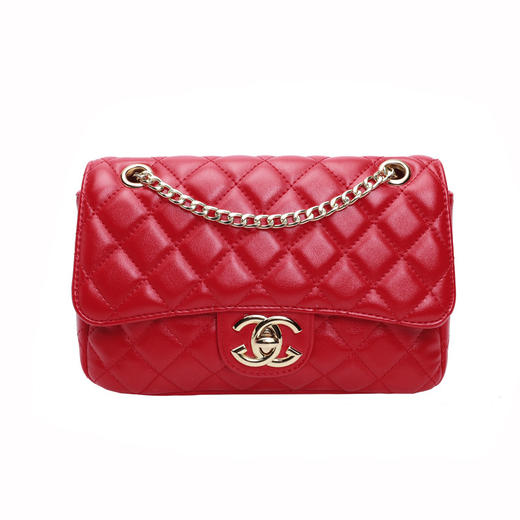 YG-028新款时尚小香风菱格链条包 商品图4