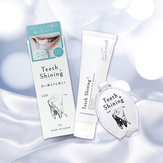 日本 Teeth Shining 牙膏！LED 光触媒黑科技牙膏，每天10秒钟，让牙齿洁白如新！清新口气，分解有色污渍，28天轻松亮白！ 商品图0