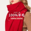 RM-2365冬季新款羊毛百搭双面纯色羊绒加厚两面保暖围脖 商品缩略图0