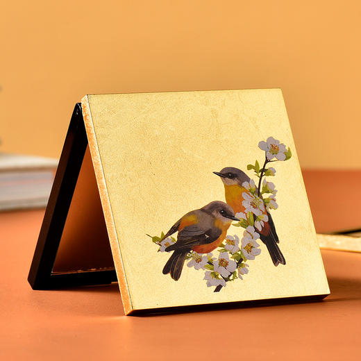 金陵金箔 折叠台式化妆镜 商品图1