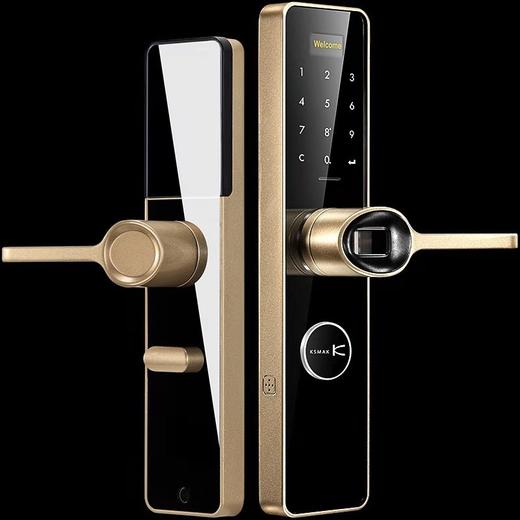 金指码k71指纹锁家用防盗门锁智能锁密码锁电子门锁磁卡锁一握开