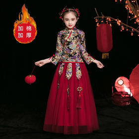 DSMF-D000秋冬新款中国风唐装儿童拜年服秀禾服