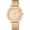 西铁城日本石英光动能玫瑰钢带手表女表正品EM0503-83X 商品缩略图4