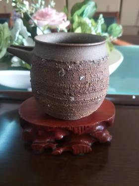 台湾名家丨余华宁 岩矿柴烧茶海