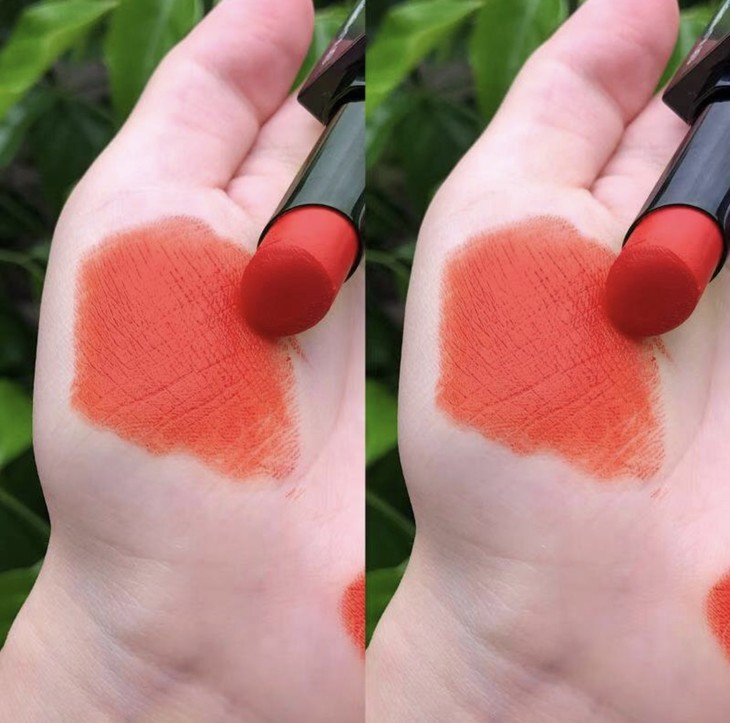 两件包邮植村秀shuuemura小黑方口红amor570血橙色