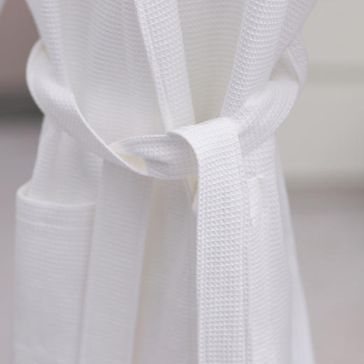 维也纳 纯棉浴袍浴衣 睡袍 会呼吸的华夫格（薄厚可选） 商品图6