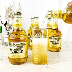 老米勒清爽纯麦瓶装啤酒 黄米勒450ml