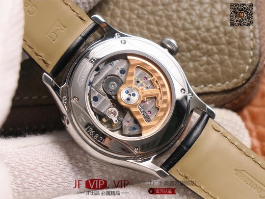 V9积jia大师万年历自动机械表（官方型号：白面130842J，黑面1308470，金面1302520，灰面130354J）同原装尺寸39mm实现868机芯所有的功能。男士腕表，皮表带自动机械机芯 商品图6